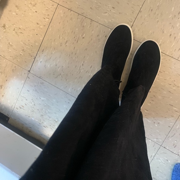 J/Slides Women’s Petra Over the Knee Suede Sneaker Boots - Picture 13 of 14